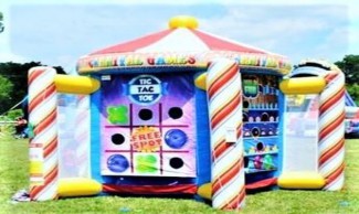 A inflatable carnival game  Description automatically generated