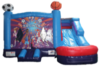 A inflatable bounce houseDescription automatically generated