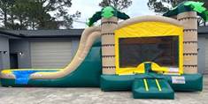 A inflatable bounce houseDescription automatically generated