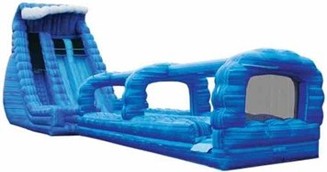 22’ Dual Lane Blue Crush with Dual Slip n Slide Waterslide
